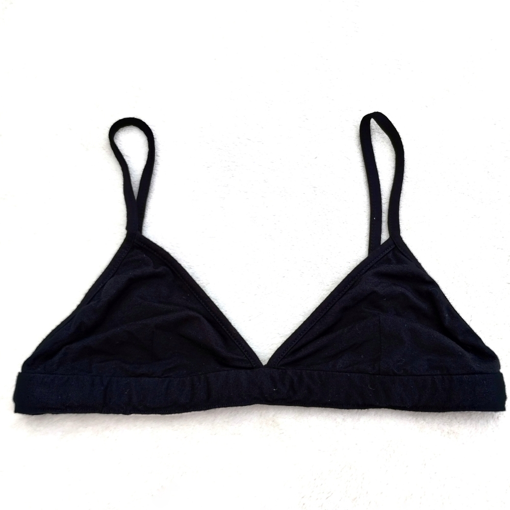 Helmut Lang Black Triangle Bralette Women's Size P XS Bra